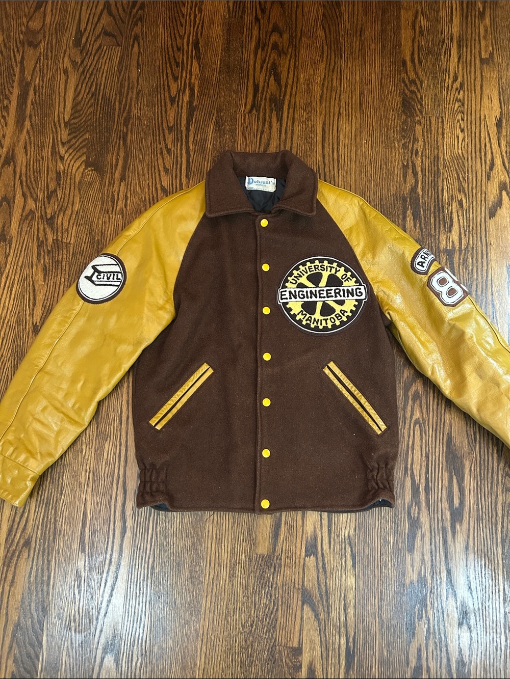 Vintage 80s University of Manitoba Letterman Jacket